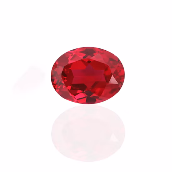 Oval Lab Grown Ruby Corundum Hydrothermal Synthetic Ruby Stone Lab Created Ruby