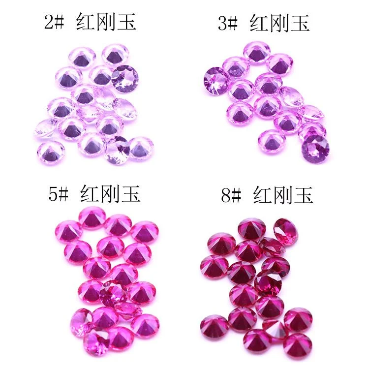 Synthetic Corundum Round Small Size Gemstone for Jewelry Setting