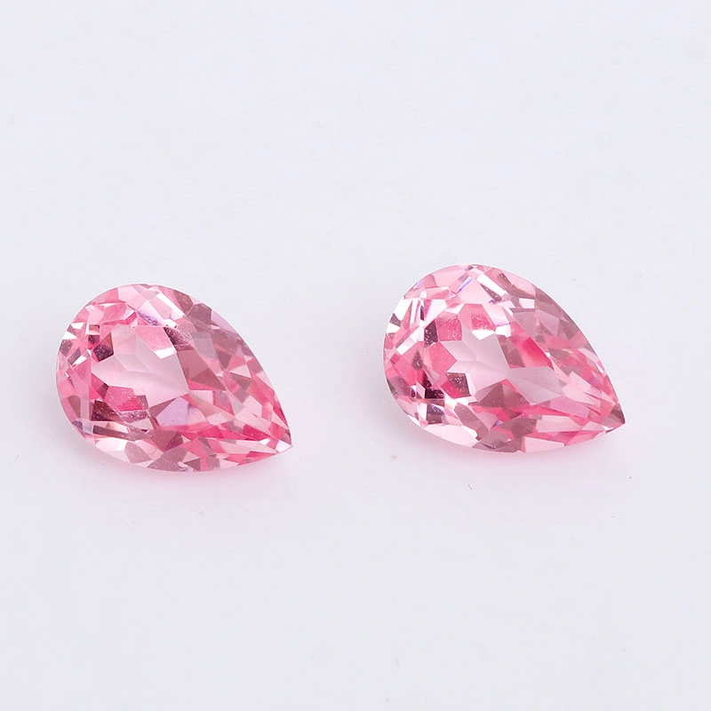 Wholesale Lab Created Loose Gemstones Padparadscha Grc Certificate Oval Pear Cut Lab Gown Pink Sapphire Price Per Carat