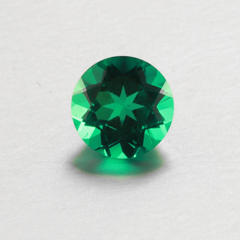 Starsgem 8.5mm Loose Emerald Hydrothermal Emerald Round Cut Lab Emerald