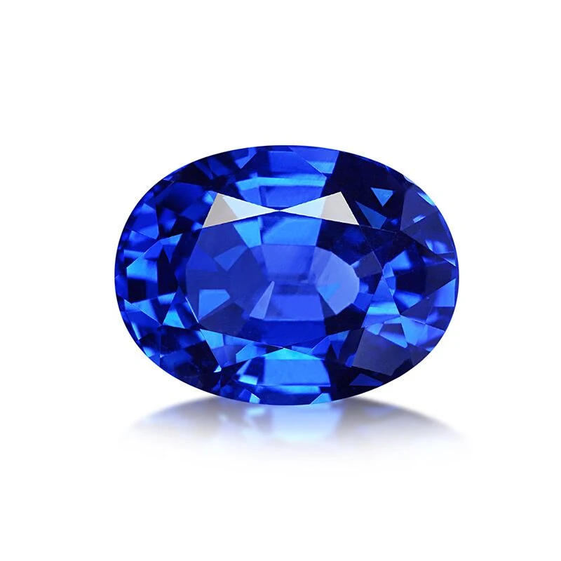 Czochralski Method Lab Created Sapphire Gemstone for Jewelry Setting