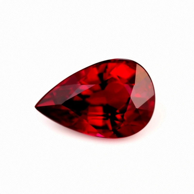 1000PCS/Pack 5A Cubic Zirconia Pear Cut Red Loose Gemstone CZ Stone